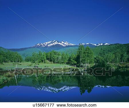 Stock Photo - Mt. Norikura from Norikura Highland, Nagano Prefecture, Honshu, Japan. Fotosearch