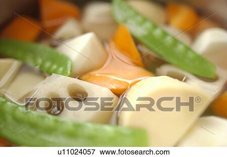 Nimono of vegetables View Large Photo Image Stock Photo - Nimono of vegetables. Fotosearch