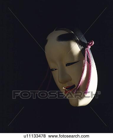Stock Photo - Noh mask. Fotosearch