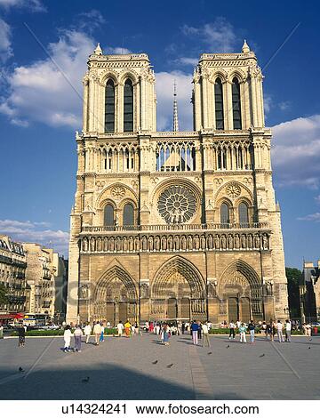 Stock Image - Notre Dame cathedral, Paris, France. Fotosearch