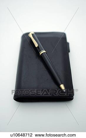 Pen on Black Date Book View Large Photo Image Stock Image - Pen on Black Date Book. Fotosearch