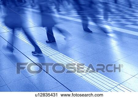 Stock Image - People commuting. Fotosearch