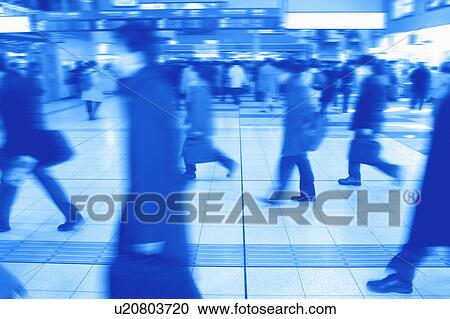 People commuting View Large Photo Image Stock Image - People commuting. Fotosearch