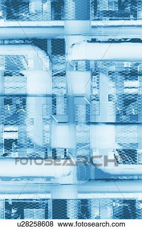Stock Photo - Pipeline, CG, composition. Fotosearch