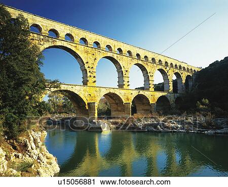 Stock Image - Pont Du Gard, France. Fotosearch