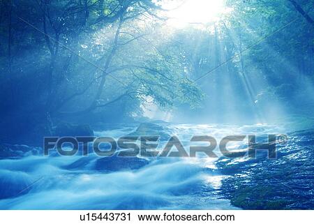 River stream in morning View Large Photo Image Stock Image - River stream in morning. Fotosearch