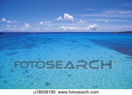 Sea and sky, Okinawa Prefecture, Japan View Large Photo Image Stock Image - Sea and sky, Okinawa Prefecture, Japan. Fotosearch