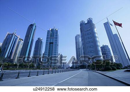 Shanghai Lujiazui Finance & Trade Zone, China View Large Photo Image Stock Photo - Shanghai Lujiazui Finance & Trade Zone, China. Fotosearch