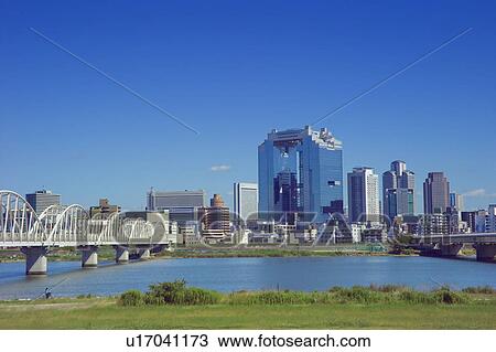 Skyline and Yodo River, Osaka Prefecture, Honshu, Japan View Large Photo Image Stock Image - Skyline and Yodo River, Osaka Prefecture, Honshu, Japan. Fotosearch