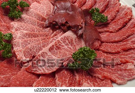 Sliced raw meat, close up View Large Photo Image Stock Image - Sliced raw meat, close up. Fotosearch