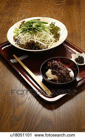Soba Zenzai and Soba salad View Large Photo Image Stock Image - Soba Zenzai and Soba salad. Fotosearch