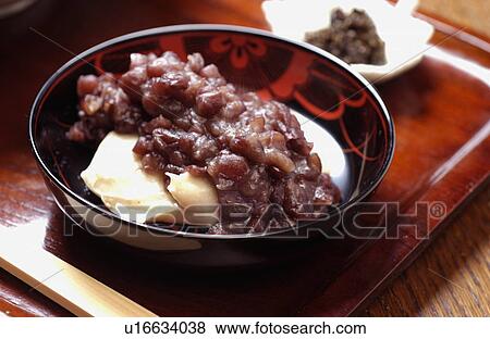 Stock Photo - Soba zenzai. Fotosearch