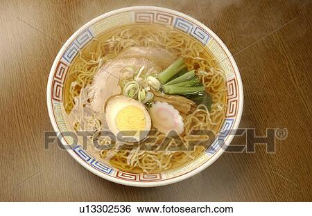Soy sauce ramen in a bowl View Large Photo Image Stock Photograph - Soy sauce ramen in a bowl. Fotosearch