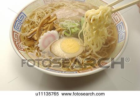 Stock Photography - Soy sauce ramen in a bowl. Fotosearch