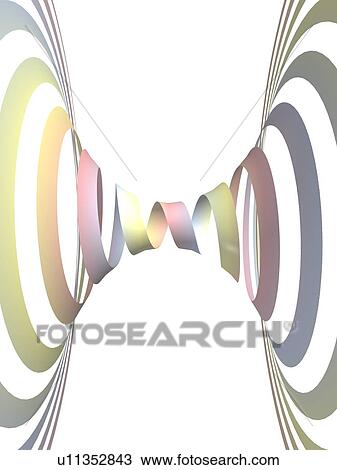 Stock Image - Spiral ribbon. Fotosearch