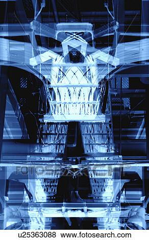 Stock Photo - Steel structure, CG, composition. Fotosearch