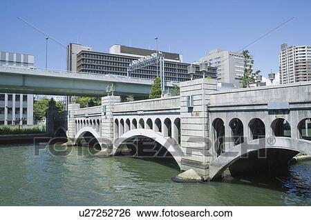 Stock Photograph - Stone Bridge of Suishoubashi. Fotosearch