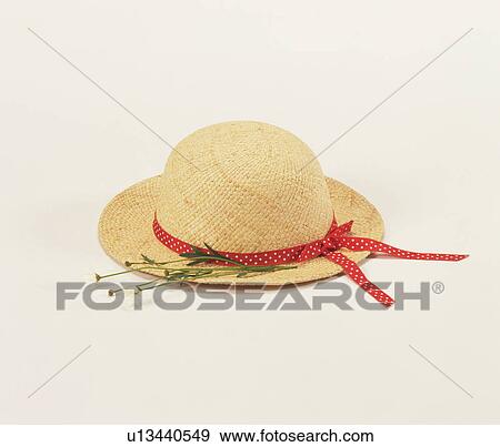Straw hat and daises View Large Photo Image Stock Photo - Straw hat and daises. Fotosearch