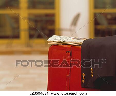 Stock Image - Suitcase and jacket. Fotosearch