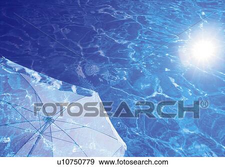 Sunlight and white parasol reflected on water, composition, lens flare View Large Photo Image Stock Photo - Sunlight and white parasol reflected on water, composition, lens flare. Fotosearch