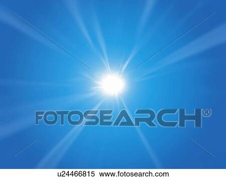 Sunlight, computer graphic, blue background View Large Photo Image Stock Photography - Sunlight, computer graphic, blue background. Fotosearch