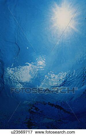 Sunlight from undersea View Large Photo Image Stock Photo - Sunlight from undersea. Fotosearch