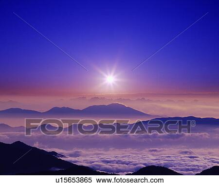 Sunrise, Nagano Prefecture, Honshu, Japan View Large Photo Image Stock Photography - Sunrise, Nagano Prefecture, Honshu, Japan. Fotosearch