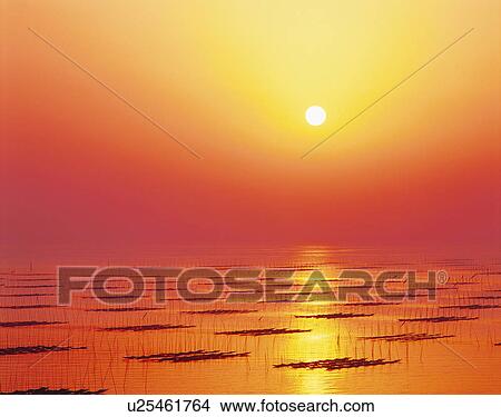 Sunrise, Saga Prefecture, Kyushu, Japan View Large Photo Image Picture - Sunrise, Saga Prefecture, Kyushu, Japan. Fotosearch