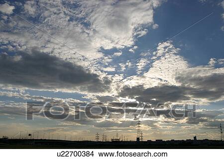 Sunset Over the City View Large Photo Image Picture - Sunset Over the City. Fotosearch