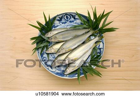 Picture - Sweetfishes on plate. Fotosearch