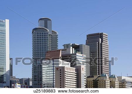 Tall Buildings in Nishi Umeda View Large Photo Image Stock Image - Tall Buildings in Nishi Umeda . Fotosearch