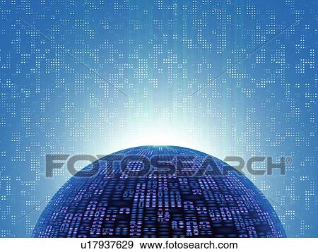 Stock Photo - Technology and sphere. Fotosearch