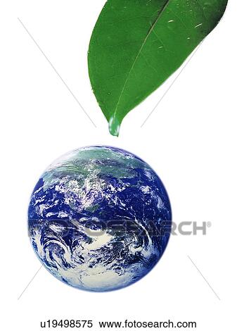 The earth and green leaf, computer graphic, white background View Large Photo Image Stock Photography - The earth and green leaf, computer graphic, white background. Fotosearch