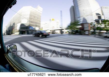 The view from car window, blurred motion, fish-eye lens, Tokyo prefecture, Japan View Large Photo Image Stock Image - The view from car window, blurred motion, fish-eye lens, Tokyo prefecture, Japan. Fotosearch