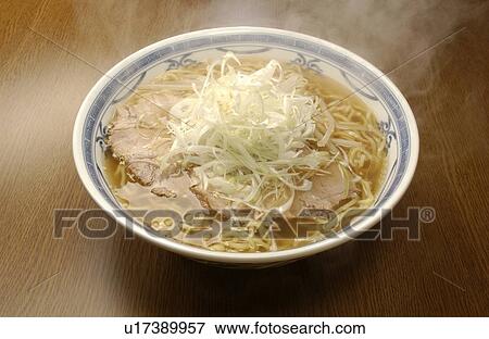 Stock Photo - Tonkotsu soy sauce ramen. Fotosearch