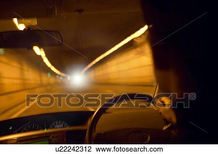 Stock Image - View From Driver Seat. Fotosearch