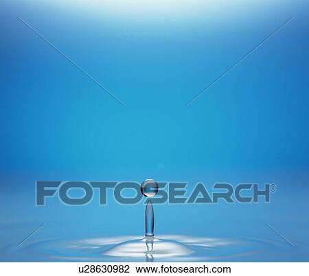 Stock Image - Water droplet. Fotosearch