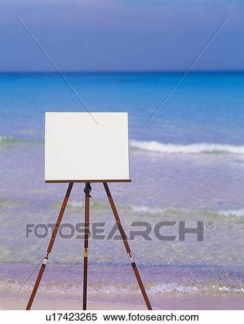 White Easel Standing on Beach View Large Photo Image Stock Photography - White Easel Standing on Beach. Fotosearch