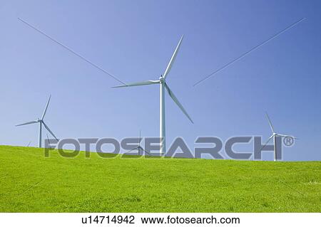 Wind farm, Hokkaido Prefecture, Japan View Large Photo Image Stock Image - Wind farm, Hokkaido Prefecture, Japan. Fotosearch