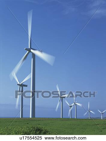 Wind farm, Hokkaido Prefecture, Japan View Large Photo Image Stock Photography - Wind farm, Hokkaido Prefecture, Japan. Fotosearch
