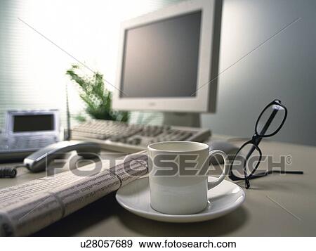 Stock Photo - Work desk. Fotosearch