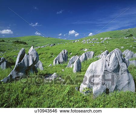 Akiyoshidai Karst pinnacles in Mine, Yamaguchi Prefecture, Japan View Large Photo Image Stock Photograph - Akiyoshidai Karst pinnacles in Mine, Yamaguchi Prefecture, Japan. Fotosearch