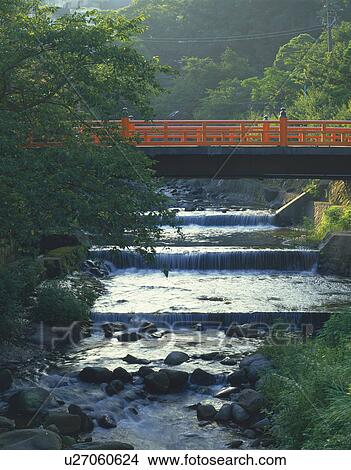 Bridge over Yugawara Spa, Atami, Shizuoka Prefecture, Japan View Large Photo Image Picture - Bridge over Yugawara Spa, Atami, Shizuoka Prefecture, Japan. Fotosearch