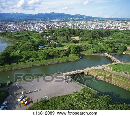 Goryoukaku, Hokkaido, Japan View Large Photo Image Stock Photo - Goryoukaku, Hokkaido, Japan. Fotosearch
