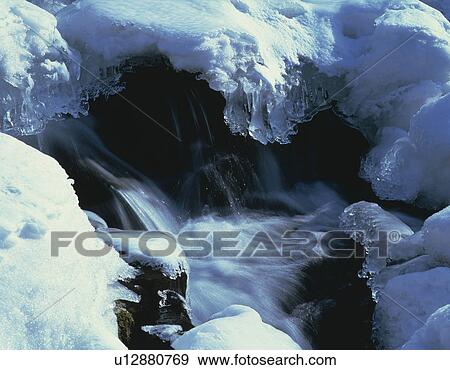 Icy river flowing in Utoro, Hokkaido, Japan View Large Photo Image Stock Photo - Icy river flowing in Utoro, Hokkaido, Japan. Fotosearch