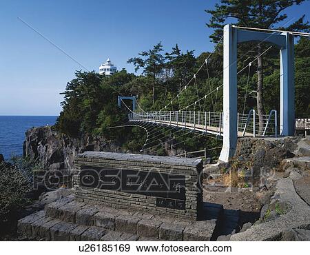 Jougasaki-kaigan suspension bridge, Ito, Jougasaki-kaigan, Shizuoka Prefecture, Japan View Large Photo Image Stock Photo - Jougasaki-kaigan suspension bridge, Ito, Jougasaki-kaigan, Shizuoka Prefecture, Japan. Fotosearch