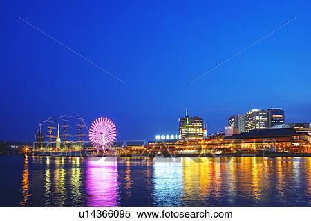 Kobe harbor illuminated at night, Kobe, Hyogo Prefecture, Japan View Large Photo Image Stock Photography - Kobe harbor illuminated at night, Kobe, Hyogo Prefecture, Japan. Fotosearch