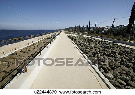 Stock Image - Mabori seashore, Yokosuka, Kanagawa Prefecture, Japan. Fotosearch