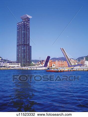 Mojikou bridge and skyscraper, Kitakyushu, Fukuoka Prefecture, Japan View Large Photo Image Stock Image - Mojikou bridge and skyscraper, Kitakyushu, Fukuoka Prefecture, Japan. Fotosearch