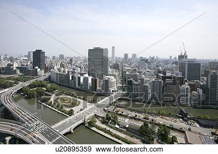 Nakanoshima cityscape, Kita-ku, Osaka, Japan View Large Photo Image Stock Photo - Nakanoshima cityscape, Kita-ku, Osaka, Japan. Fotosearch